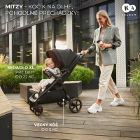Športový kočík Kinderkraft Mitzy komfortný kočík