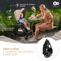 Kombinovaný kočík Kinderkraft Yoxi 2v1 komfortná športová časť