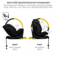 Autosedačka Kinderkraft i-Fix posmerná aj protismerná orientácia
