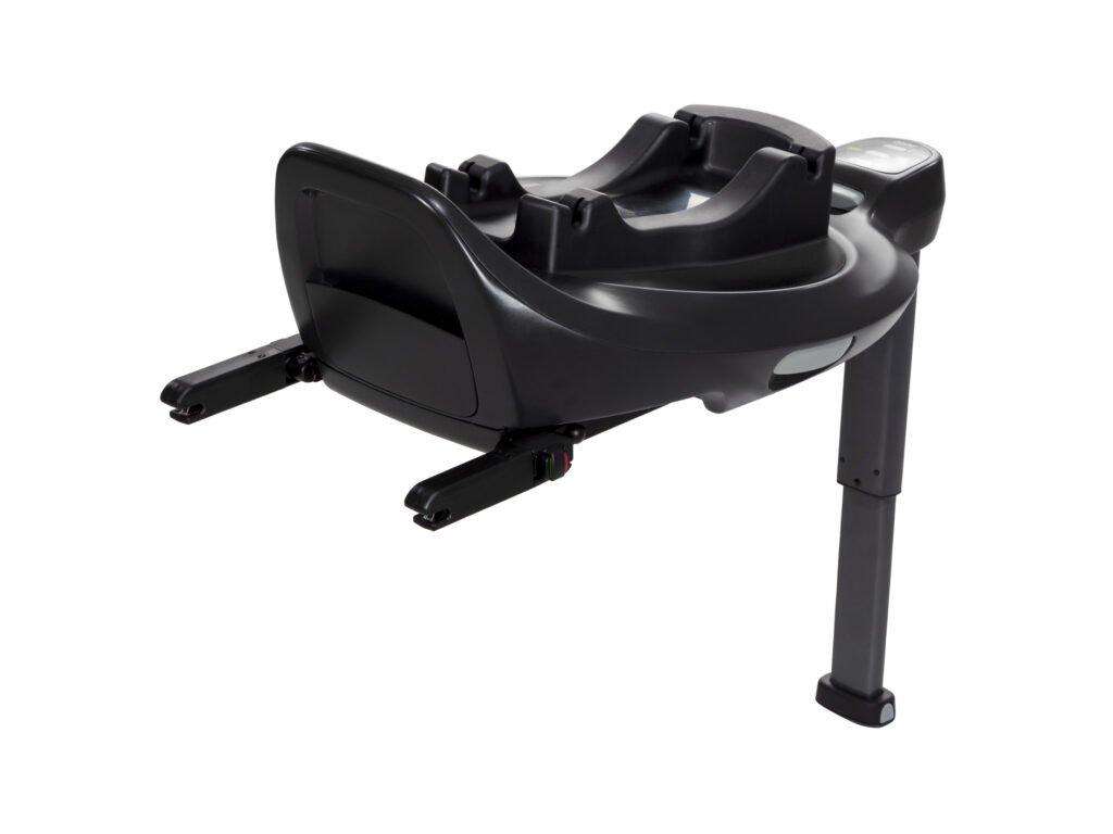 Detail ovládacieho tlačidla pre otáčanie na základni Joie i-Base Encore