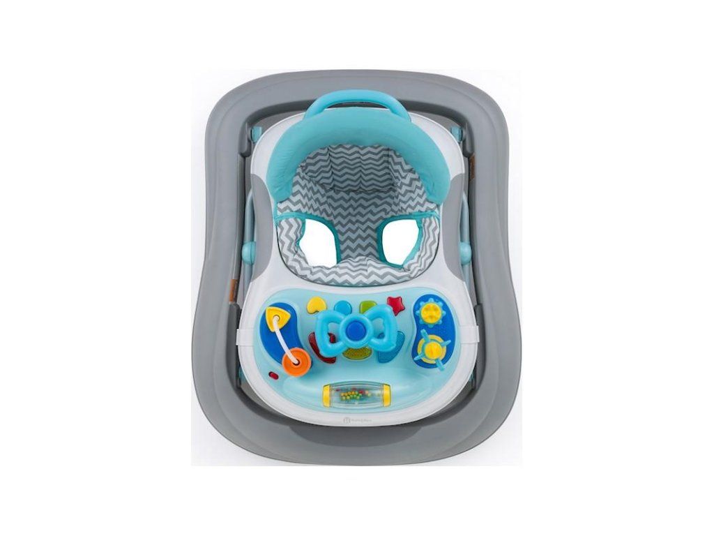 Chodítko so zvukom Petite&Mars Monty Chevron Blue