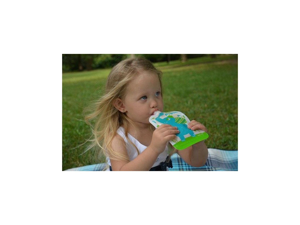 Kapsička na jedlo Petite&Mars Papoo Original Elephant 6 kusov