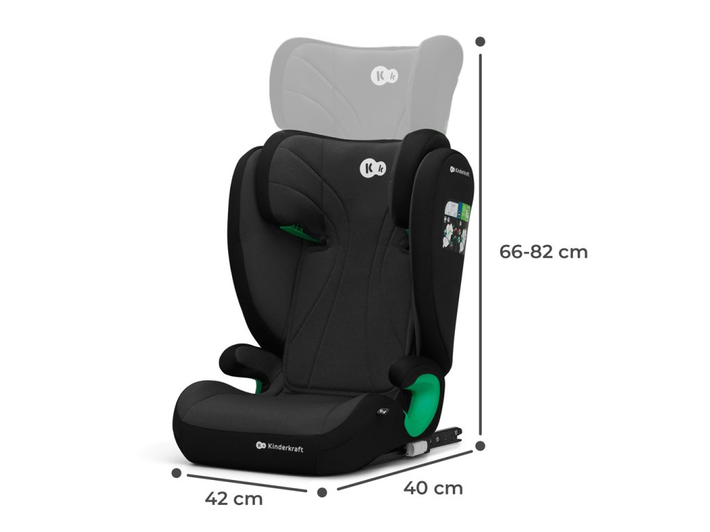 Detail nastavenia opierky hlavy autosedačky Kinderkraft Junior Fix 2