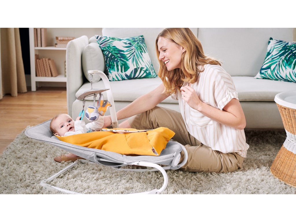 Multifunkčné hojdacie kresielko Kinderkraft Felio 2 Forest Yellow