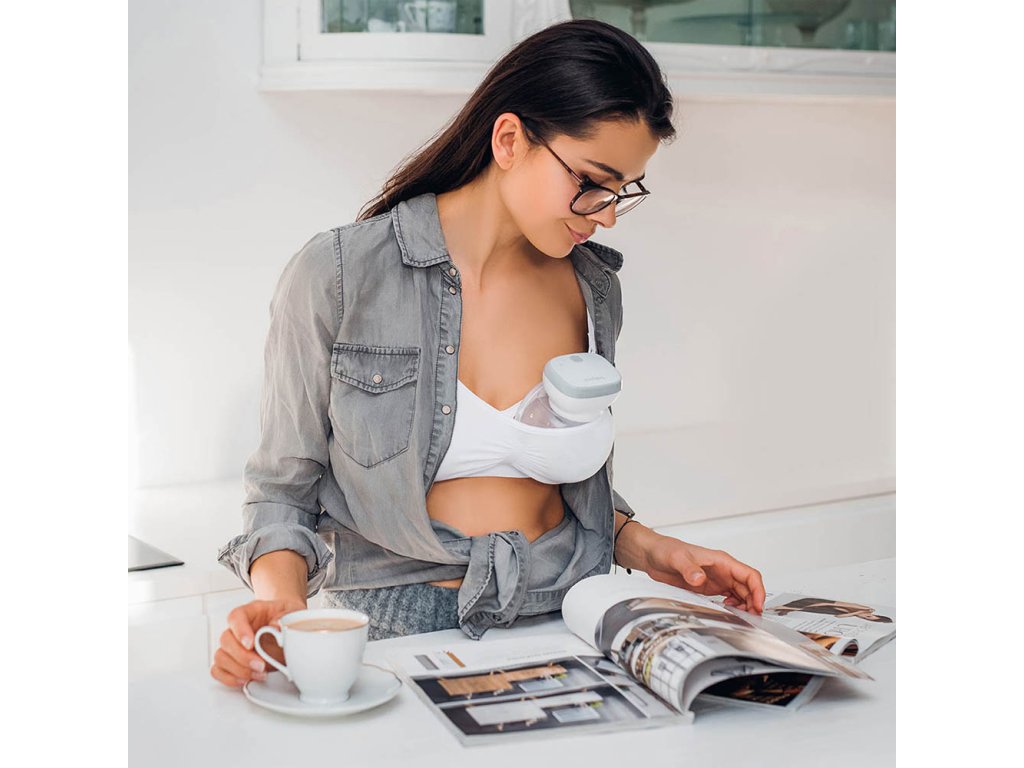 Elektronická odsávačka materského mlieka BabyOno handsfree Shelly