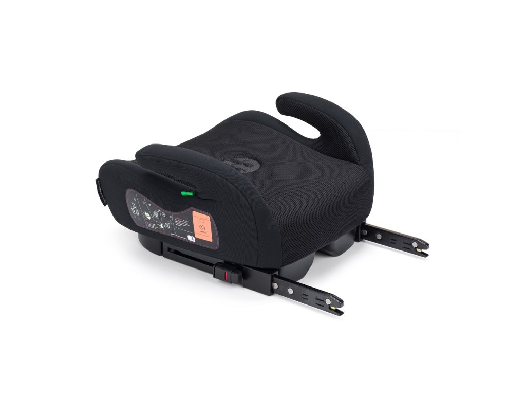 Detail ISOFIX konektorov na čiernom podsedáku Petite&Mars
