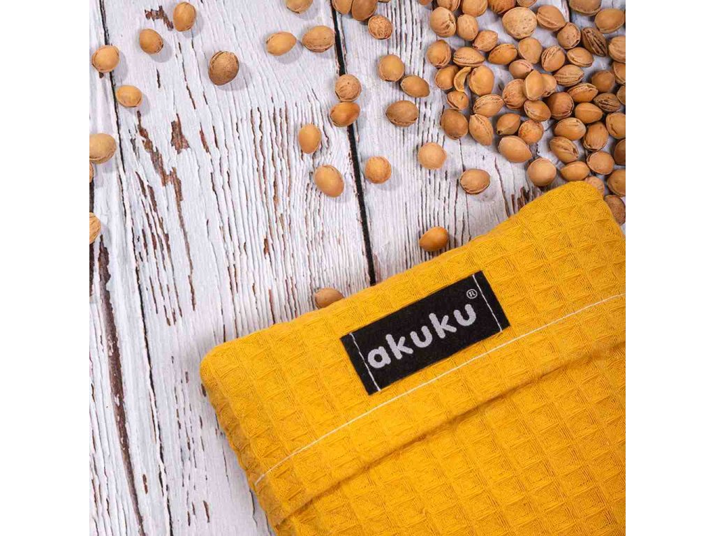 Termofor Akuku s višňovými kôstkami žltá