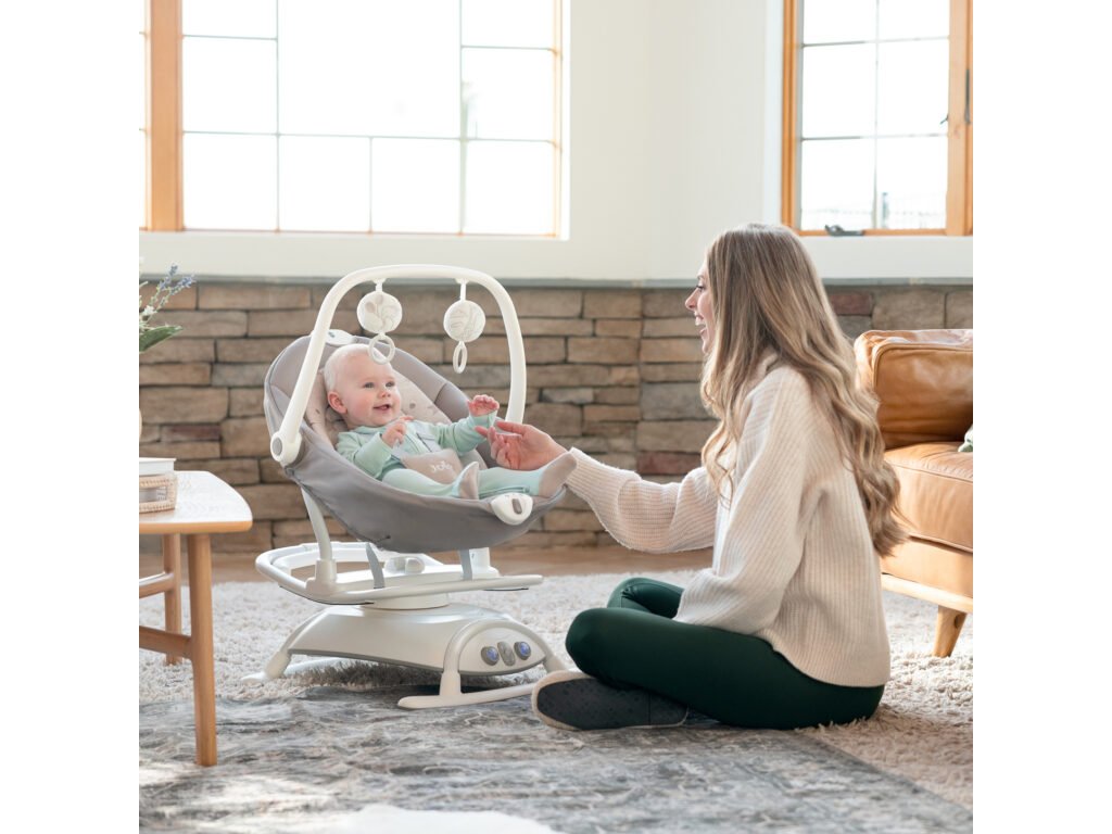 Multifunkčné hojdacie kresielko Joie Sansa 2v1 vo farbe Cosmo Tan