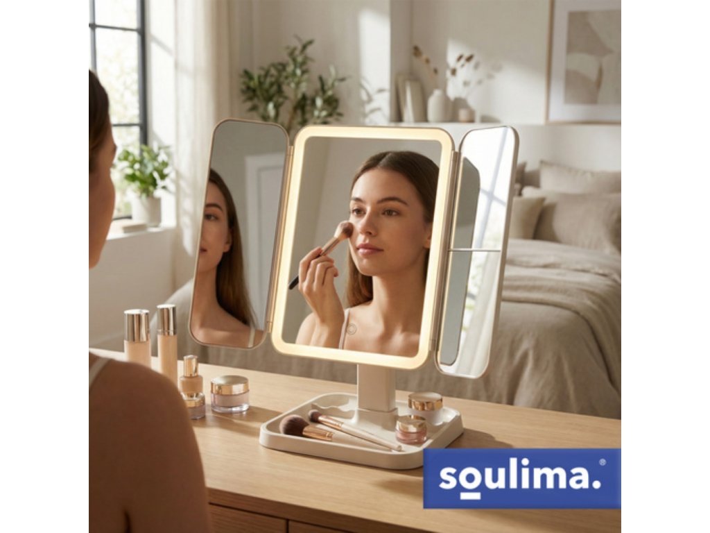 Pani sa dokonale líči vďaka funkcii podsvietenia