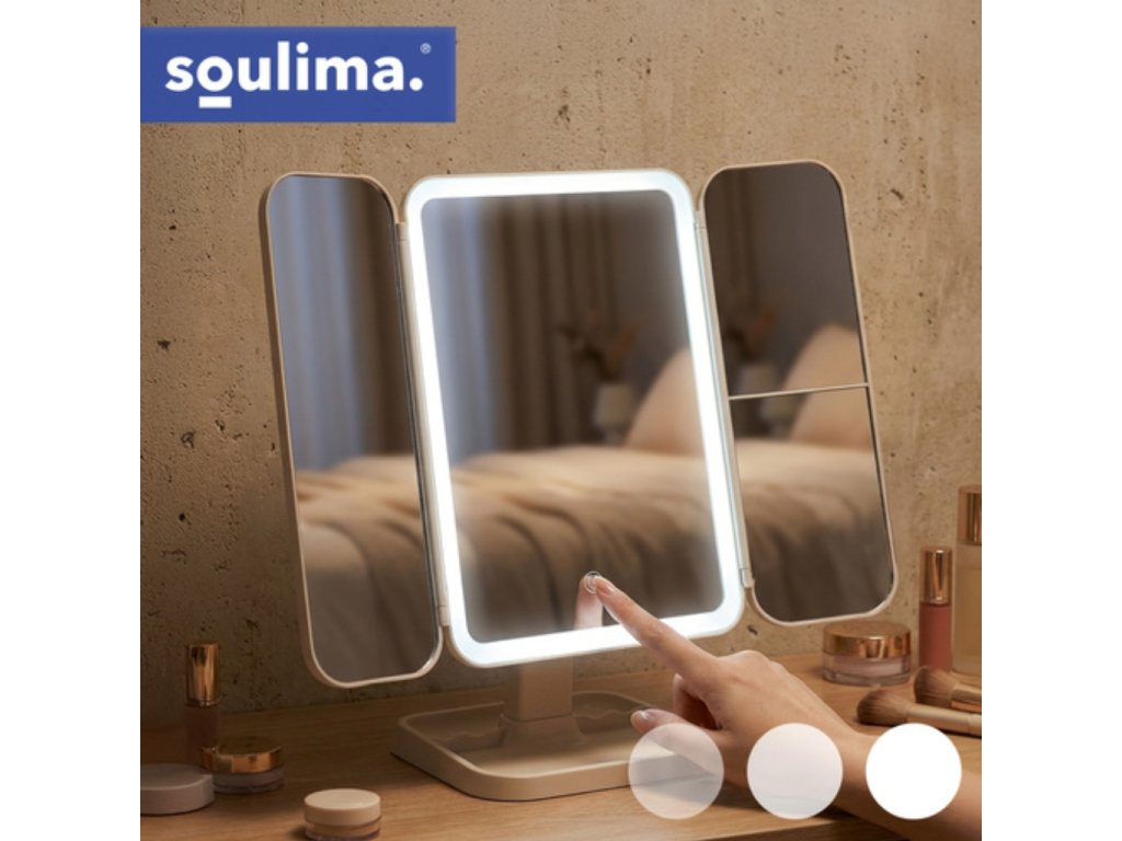 zrkadlo sa prispôsobí vašim potrebám - umožňuje nastaviť teplotu LED svetla