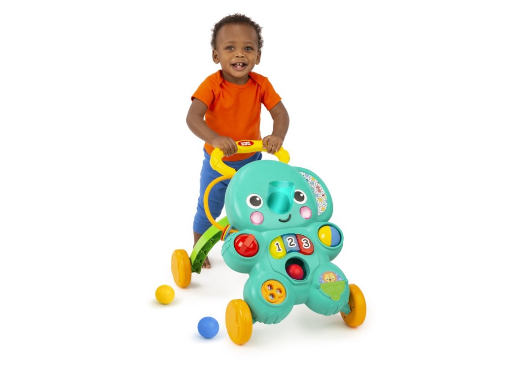 Chodítko s aktivitami Bright Starts 2v1 Stroll ‘n Roll s loptičkami