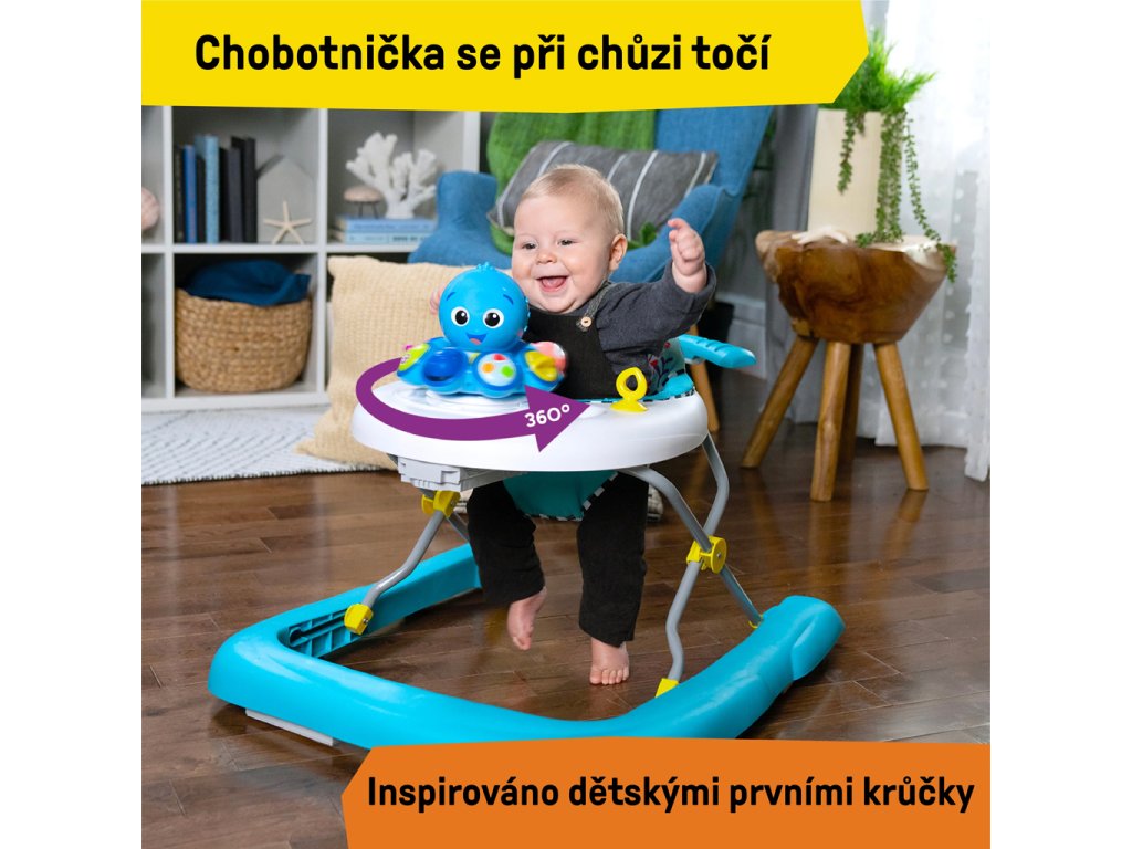 Chodítko Baby Einstein 4v1 Activity Walker s hudobným panelom