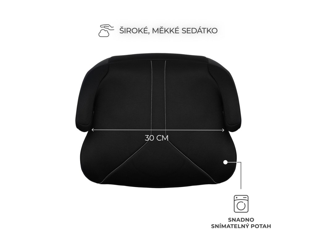 Ultraľahký podsedák Kinderkraft I-BOOST 2 i-Size Black