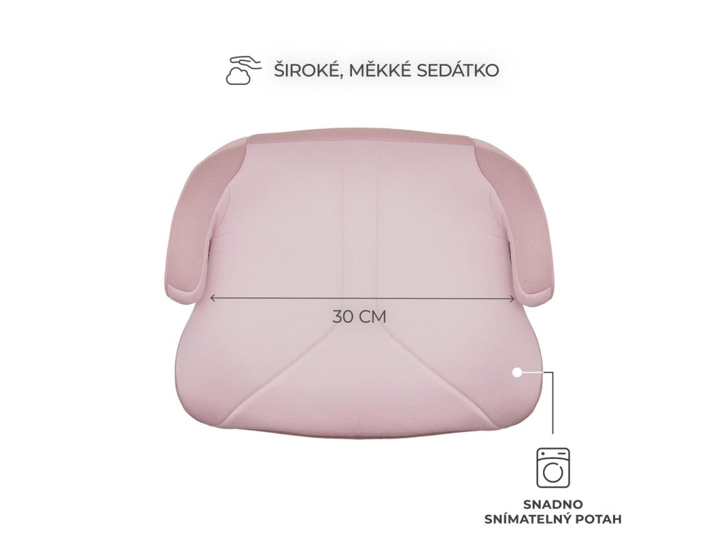 Ultraľahký podsedák Kinderkraft I-BOOST 2 i-Size Pink