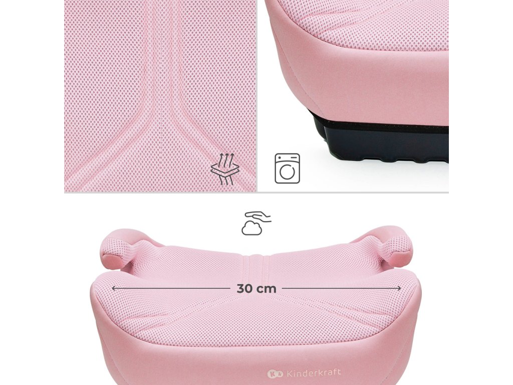Podsedák s ISOFIXom Kinderkraft I-BOOST 2 PRO Pink