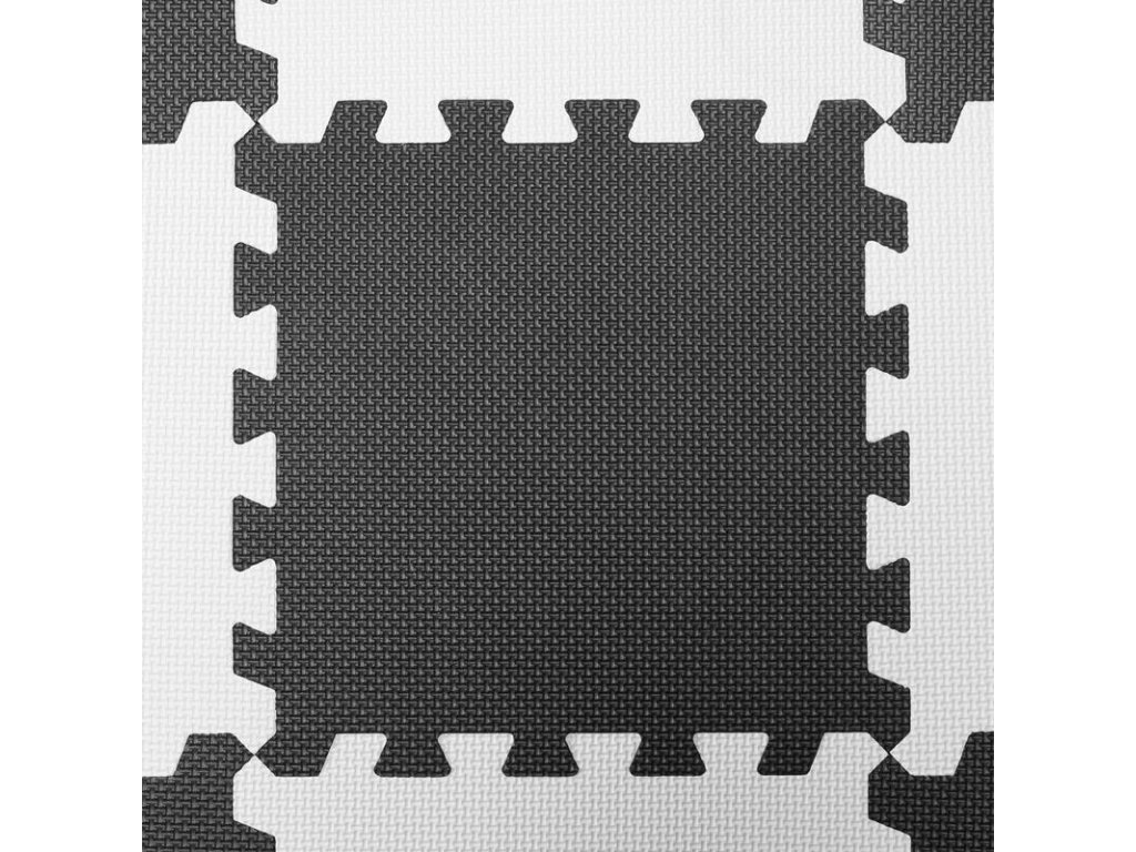 Detailný pohľad na štruktúru peny a spoje puzzle Kinderkraft Luno