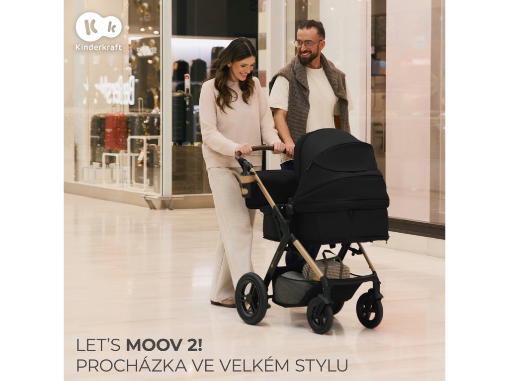 Kočík Kinderkraft Moov 2 XL Air 3v1