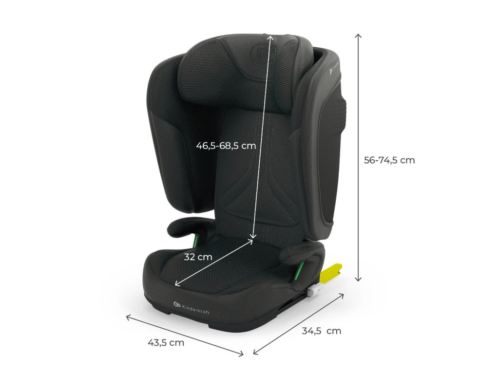 Detail polohovania opierky hlavy Kinderkraft UNITY 2