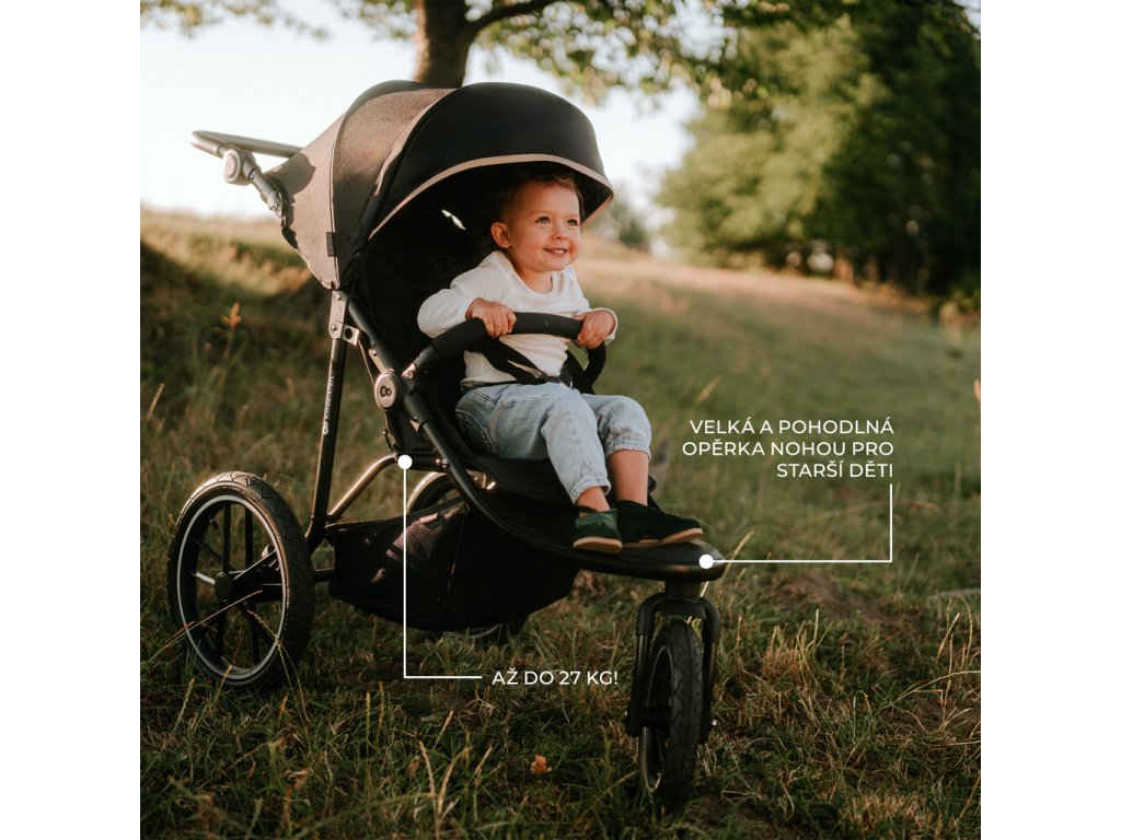 Trojkolesový športový kočík Kinderkraft Helsi 2 do náročného terénu