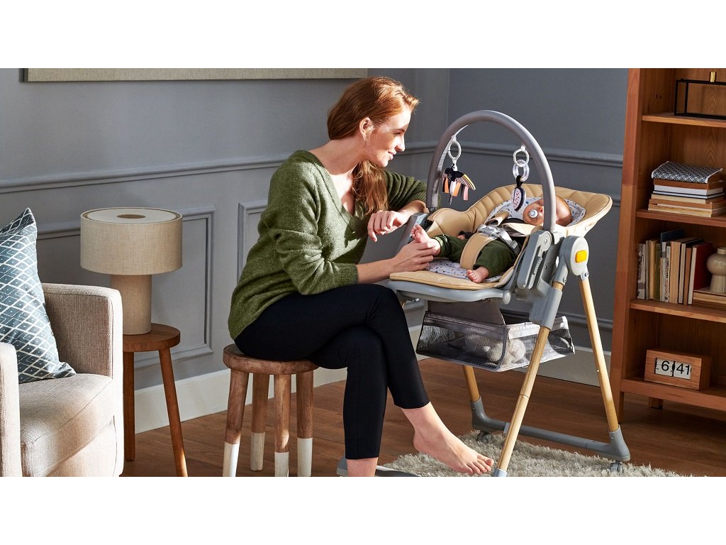 Viacúčelová stolička a ležadlo Kinderkraft Lastree 2v1 v modernom dizajne