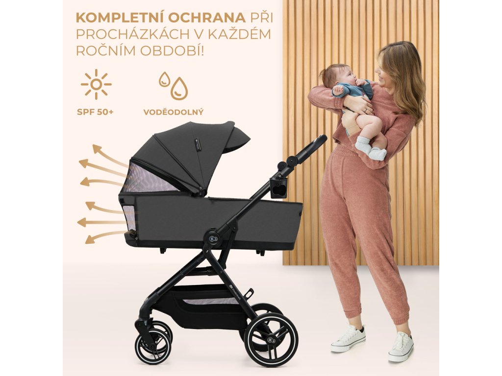 Kočík Kinderkraft Yoxi 2v1