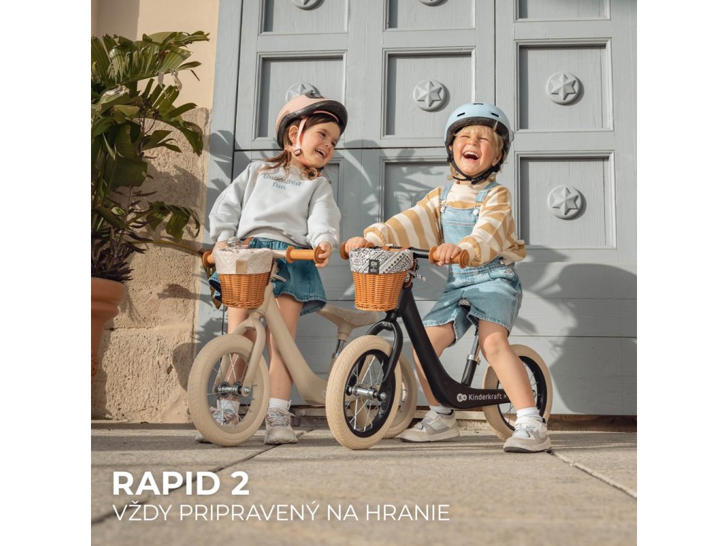 Odrážadlo Kinderkraft Rapid 2 Lunar Black Bizuu