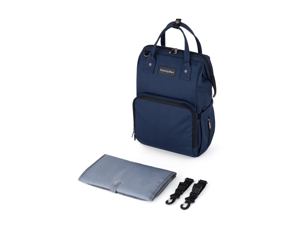 Prebaľovací batoh Petite&Mars Jack Catchthemoment Dark Blue