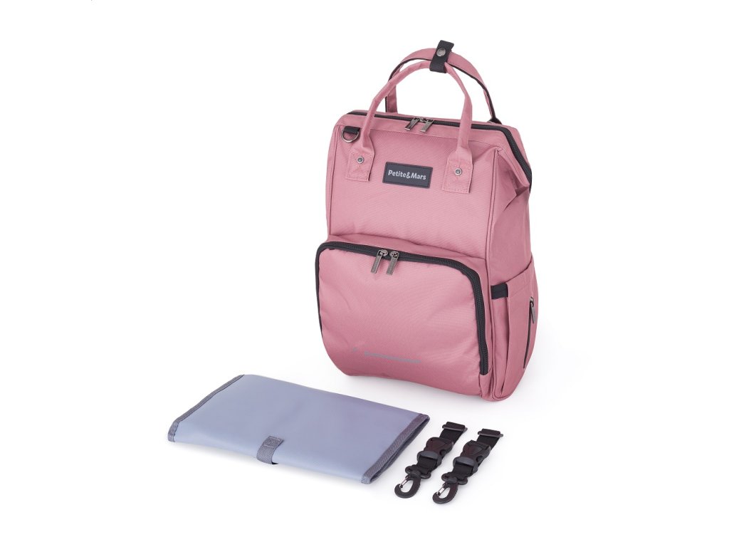 Prebaľovací batoh Petite&Mars Jack Catchthemoment Dusty Rose