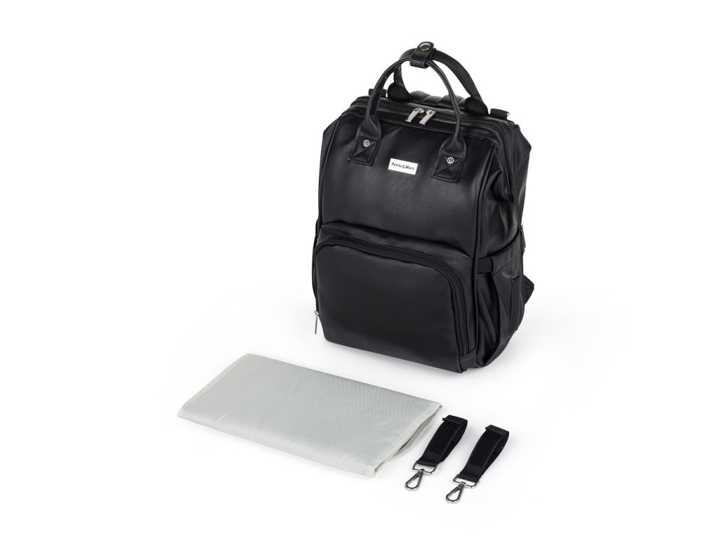 Prebaľovací batoh Petite&Mars Jasper Absolute Black