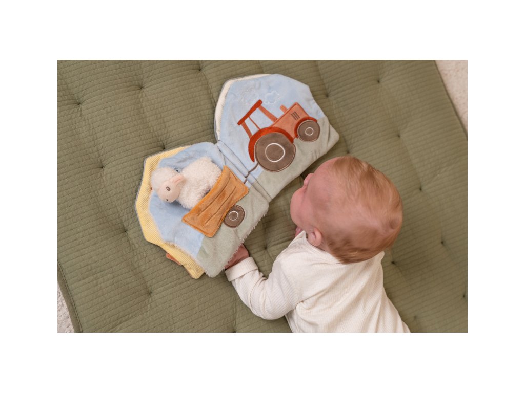 Little Dutch Textilná knižka s aktivitami Farma