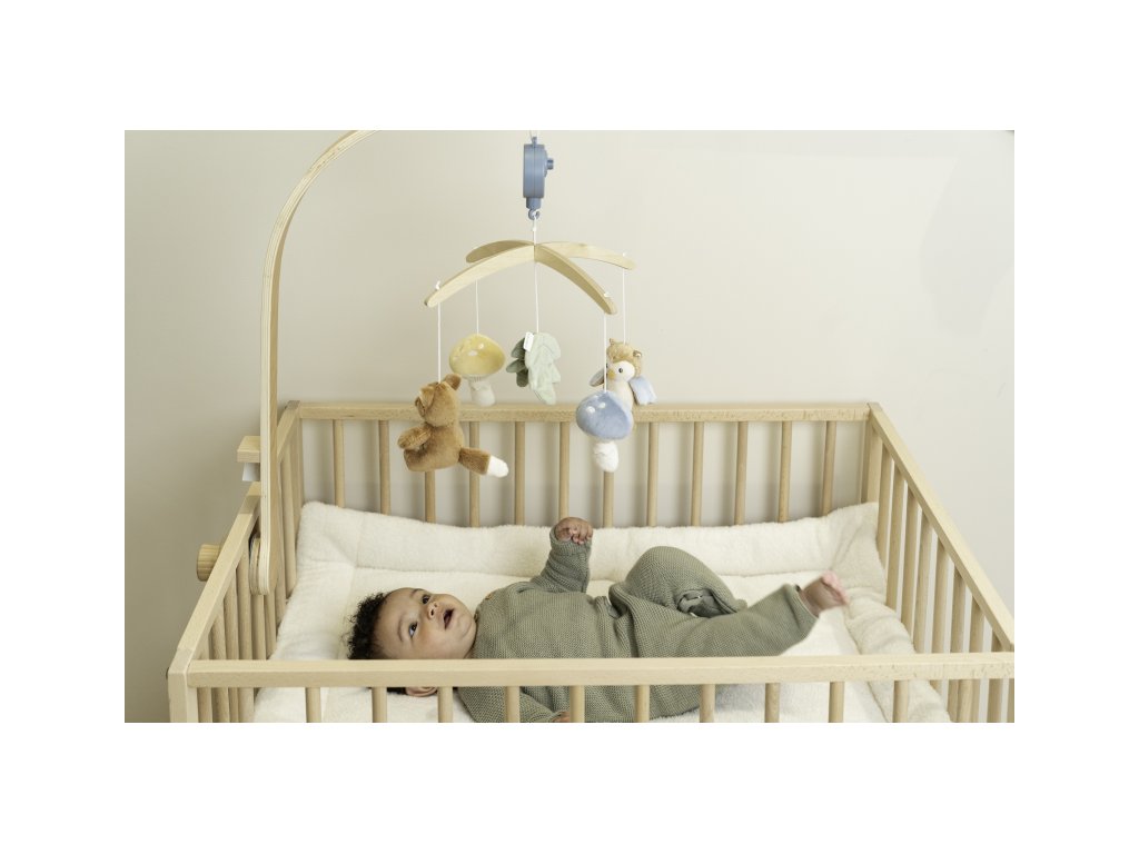 Little Dutch Hudobný kolotoč drevený Forest Friends