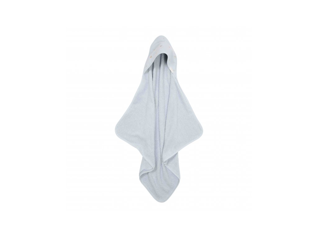 Little Dutch Osuška s kapucňou 100x100 cm Forest Friends Blue