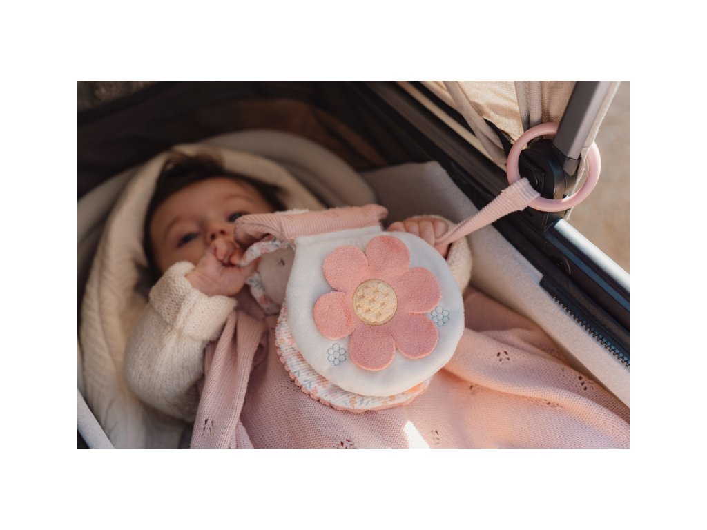 Little Dutch Závesná textilná knižka králiček Miffy Lucky Blossom