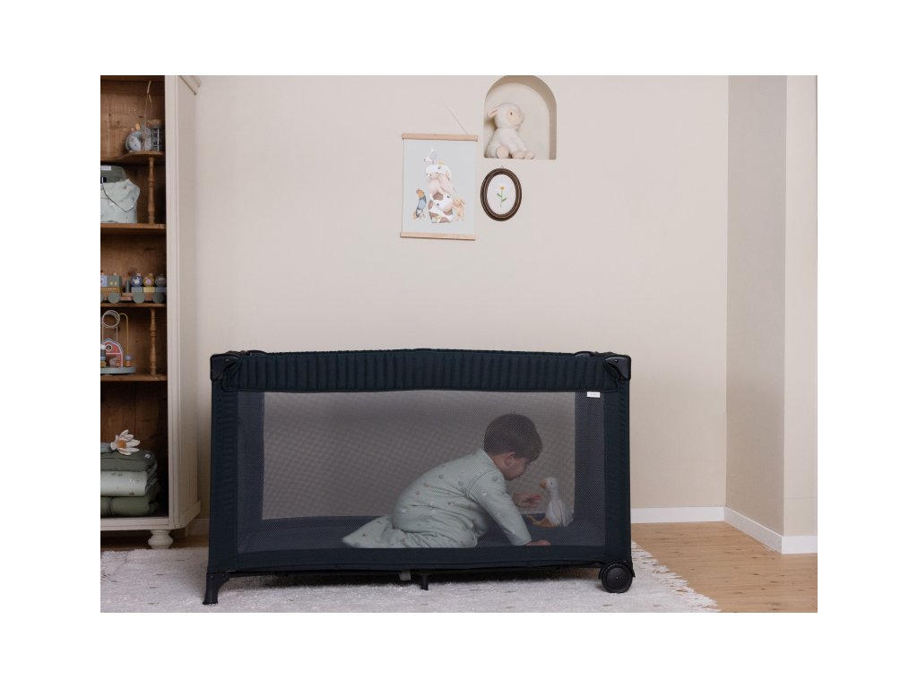 Little Dutch Postieľka cestovná Grey