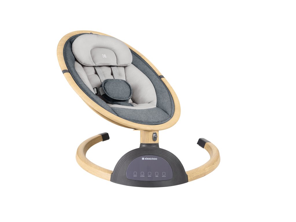 Hojdacie lehátko KikkaBoo Ashlee Dark Grey