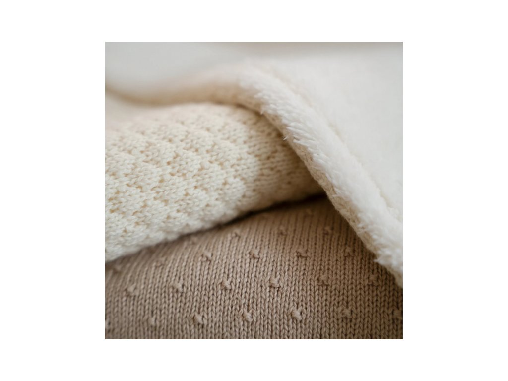 Little Dutch Deka pletená 70x100 cm Pure Soft White