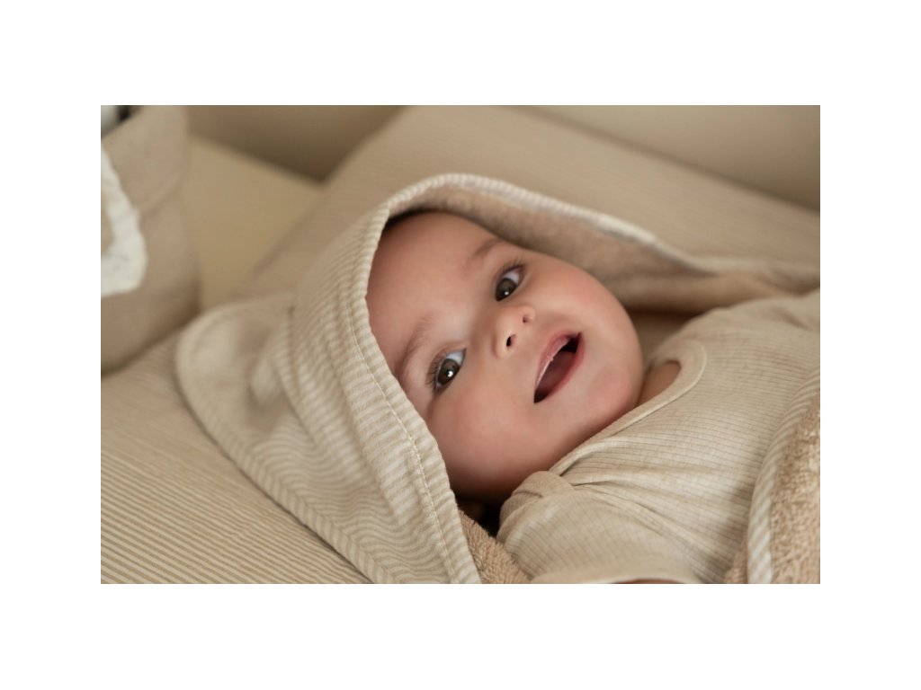 Little Dutch Osuška s kapucňou 75x75 cm Baby Bunny