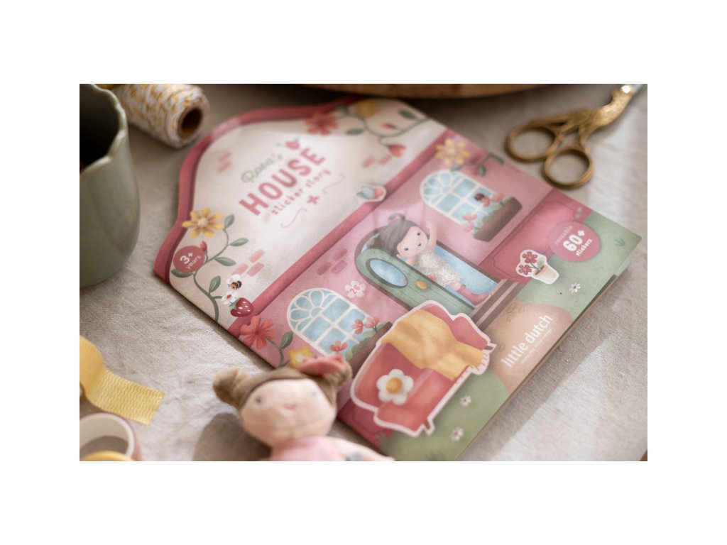 Little Dutch Knižka so samolepkami Dom Rosa