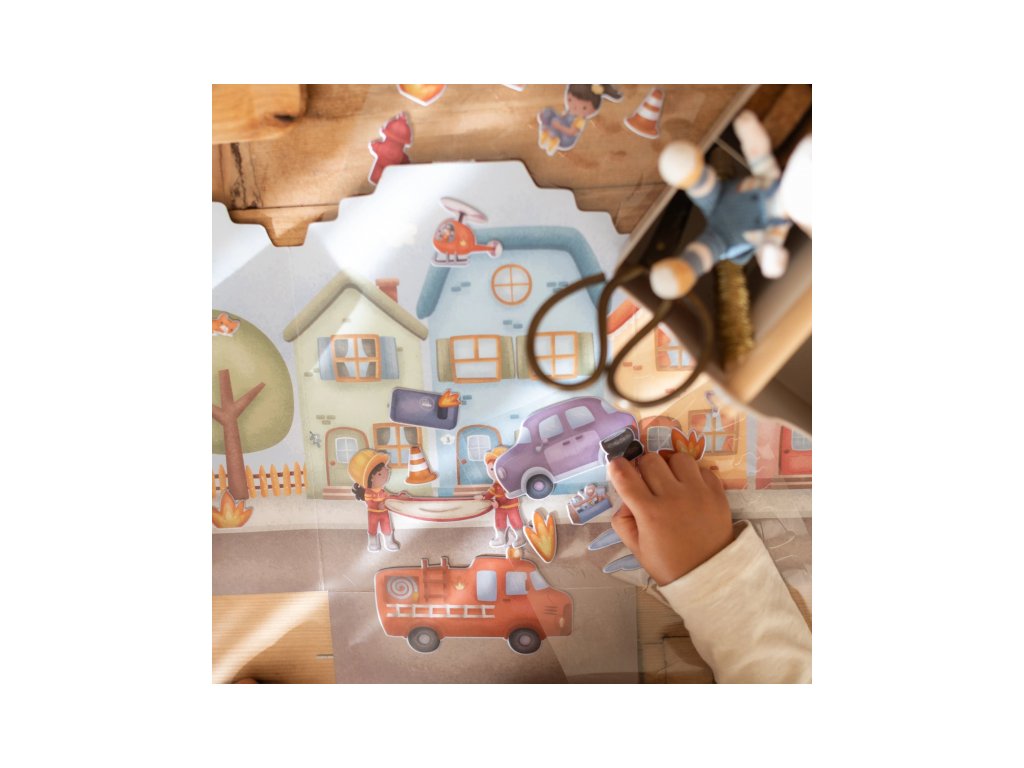 Little Dutch Knižka so samolepkami Hasičská stanica Jim