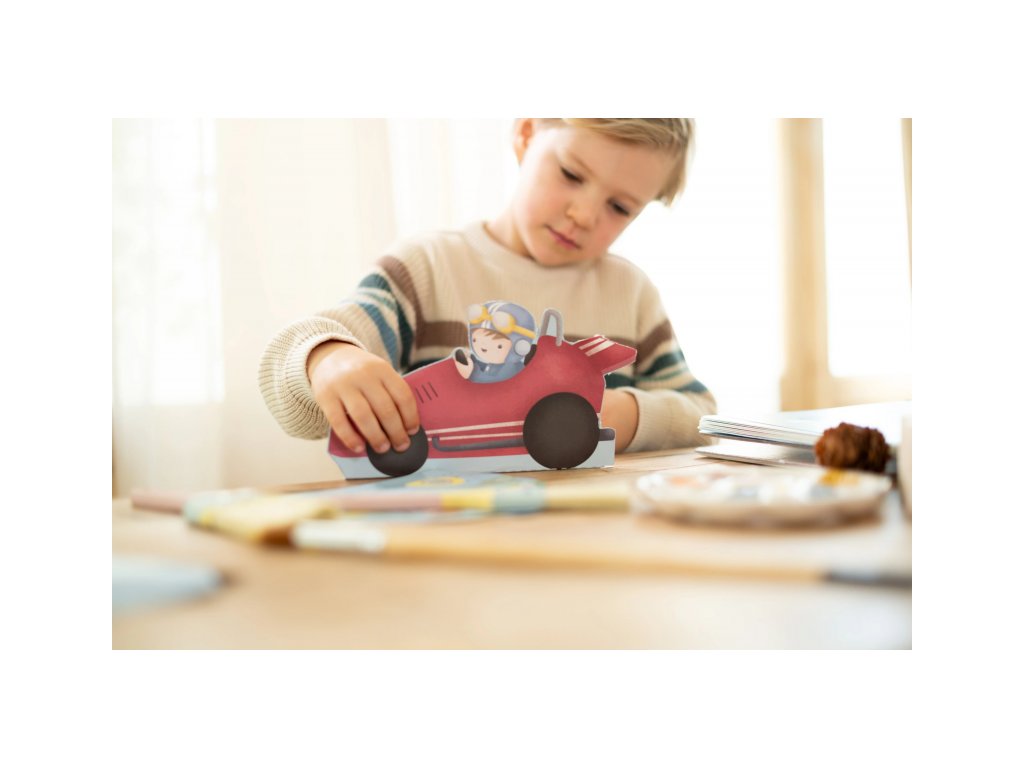 Little Dutch Kniha s vystrihovacími autami Jim