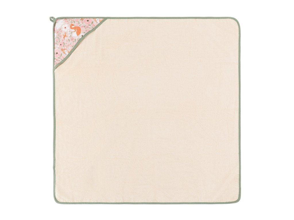 Bambusová osuška Petite&Mars Loulou Rosy Wilderness 100x100 cm