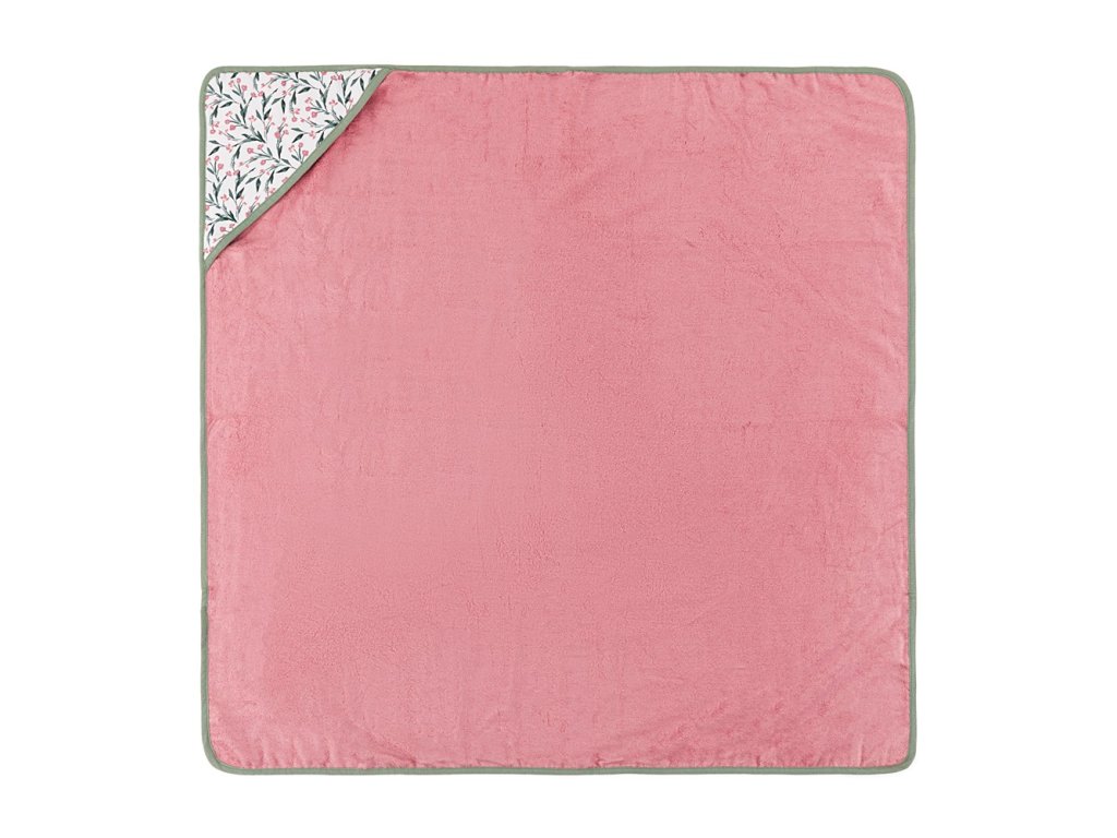 Bambusová osuška Petite&Mars Loulou Pink Meadow 100x100 cm