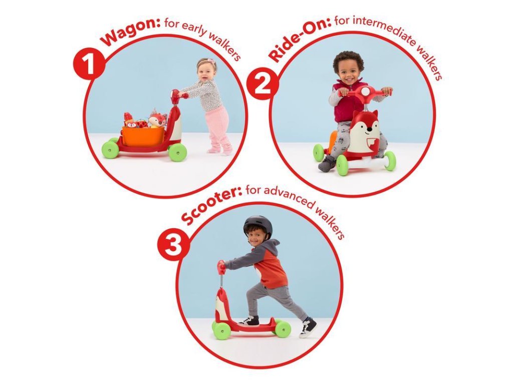 Odrážadlo SkipHop Zoo Ride-On Ride-On Líška 3v1