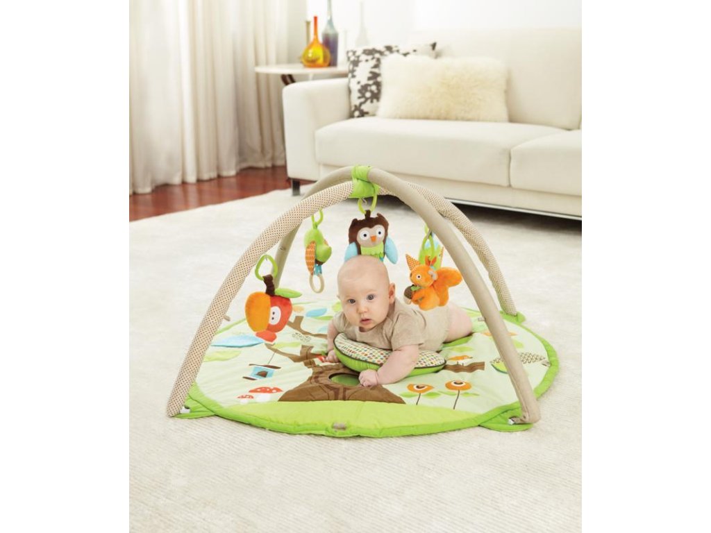 Deka na hranie Skip Hop Treetop Friends green-brown