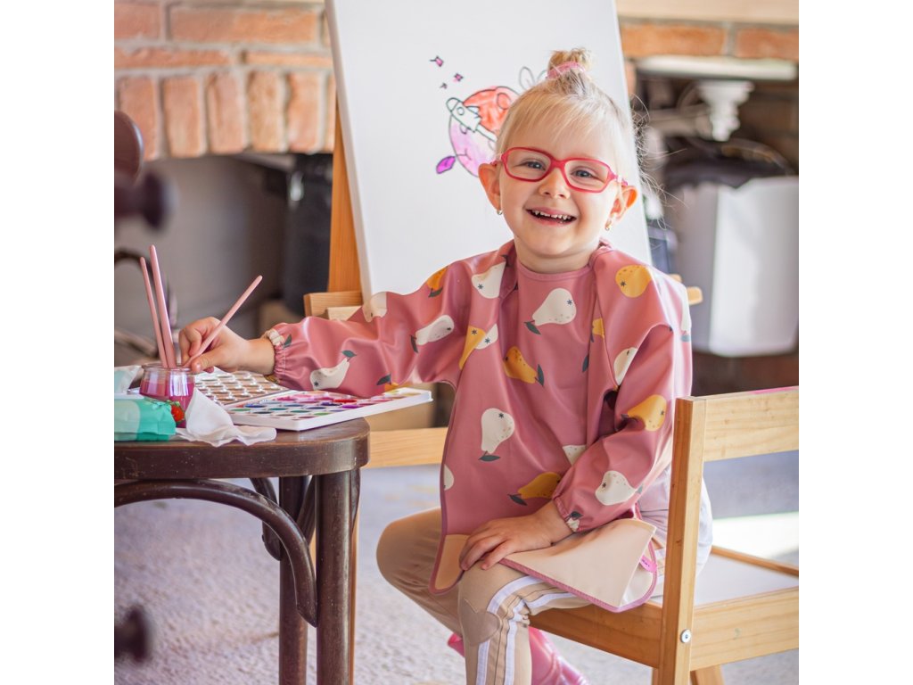 Podbradník s dlhým rukávom Petite&Mars Ben Pink Pears