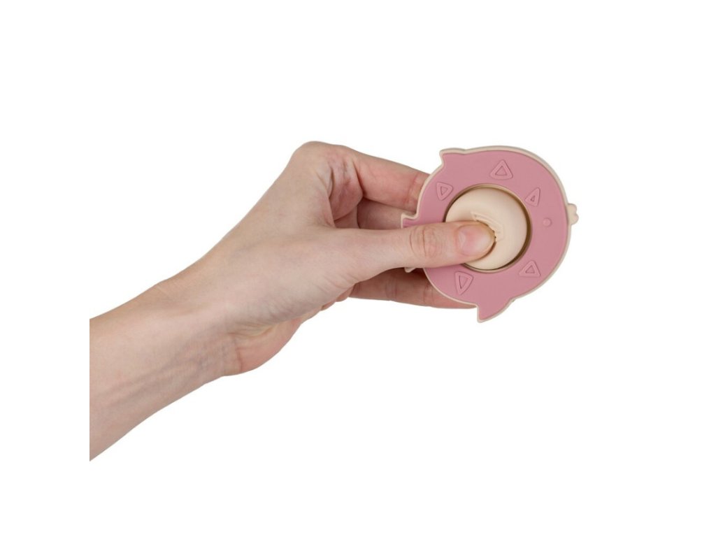 Silikónová hračka Petite&Mars Fish Fiona Dusty Rose