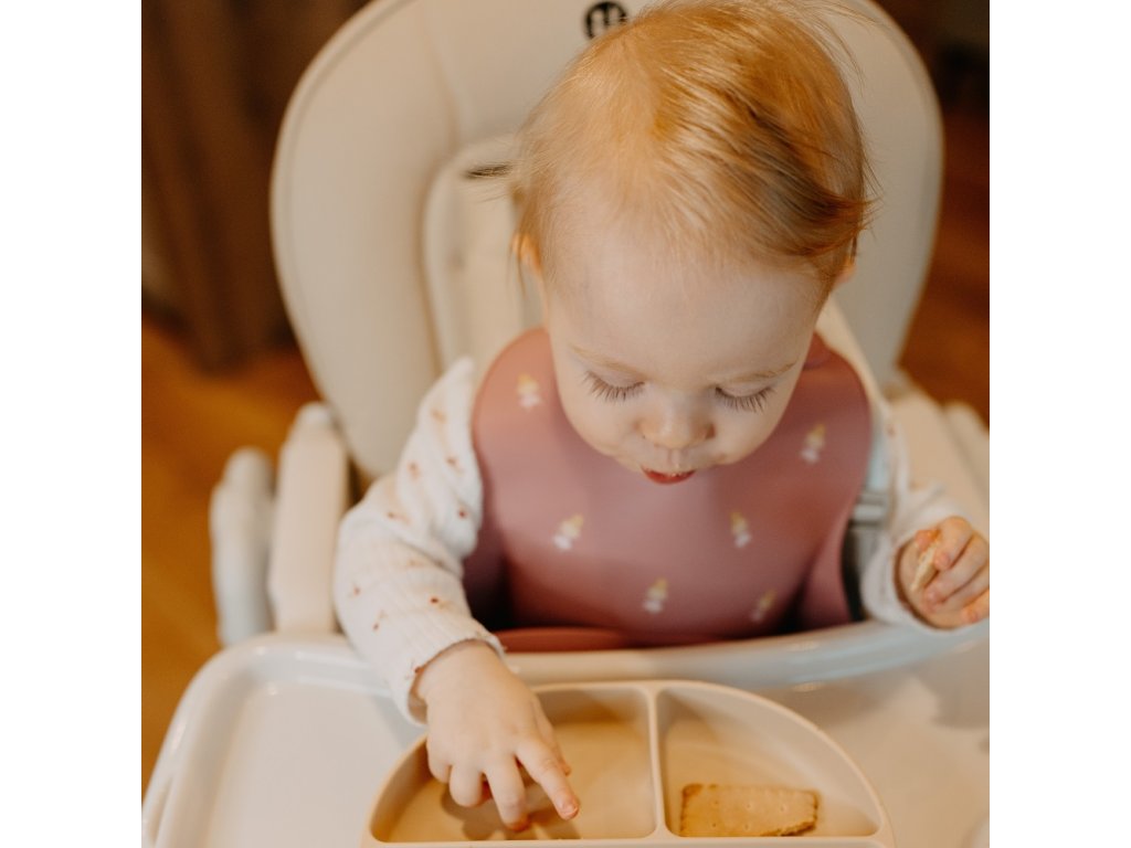 Silikónový podbradník Petite&Mars Take&Match Rose Princesses