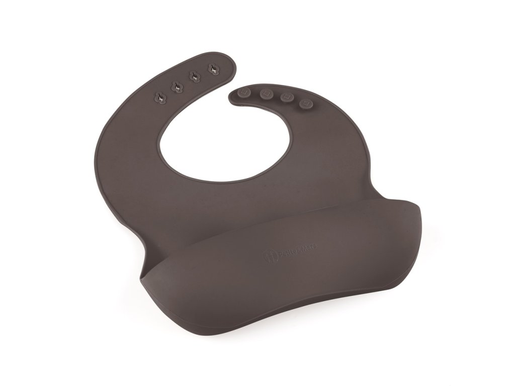 Silikónový podbradník Petite&Mars Take&Match Bitter Cocoa