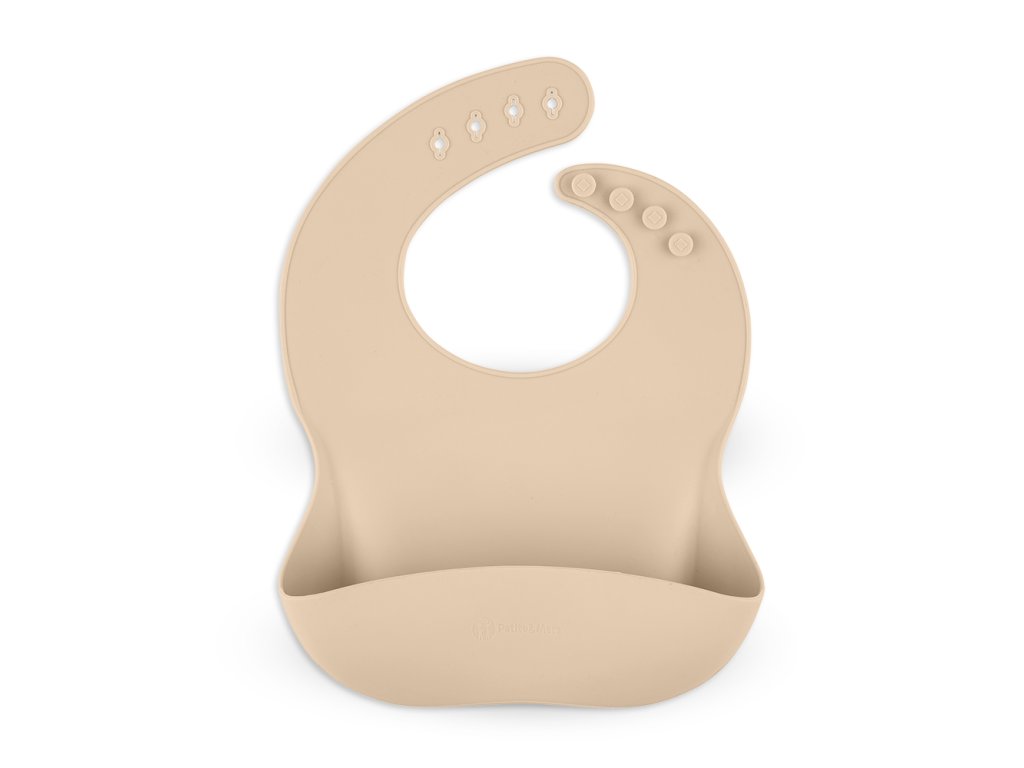 Silikónový podbradník Petite&Mars Take&Match Desert Sand