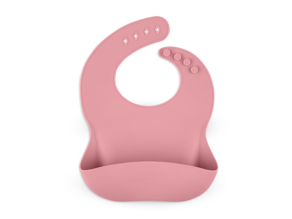 Silikónový podbradník Petite&Mars Take&Match Dusty Rose